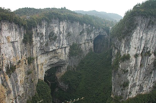 Wulong Tiankeng Three Bridges