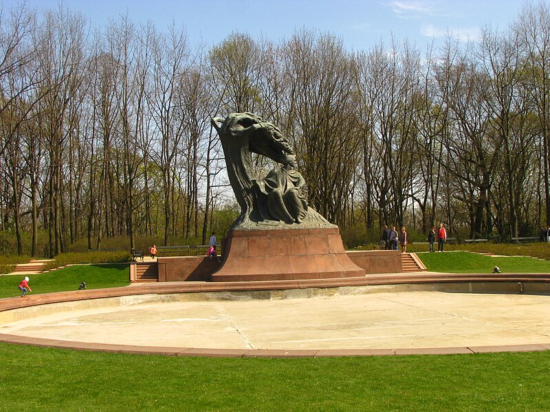 Frederic Chopin Monument in Warsaw
