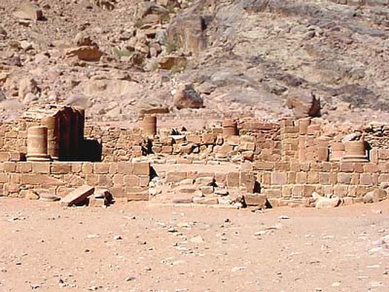 Nabataean temple at Wadi Rum village